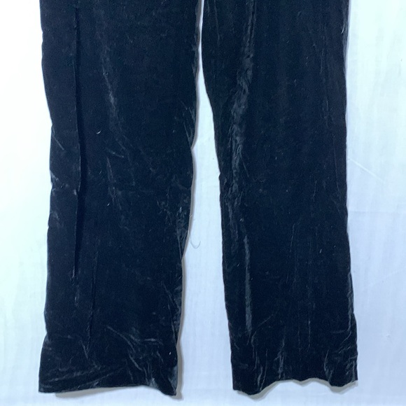Zara Crushed Velvet Black Pants - Picture 5 of 8